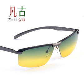 男士偏光太阳镜驾驶镜日夜两用眼镜防眩光防远光灯眼镜A106日夜型