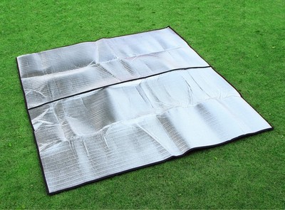 批发1.5*2m双面铝箔防潮垫 野餐垫铝膜地垫户外爬行垫