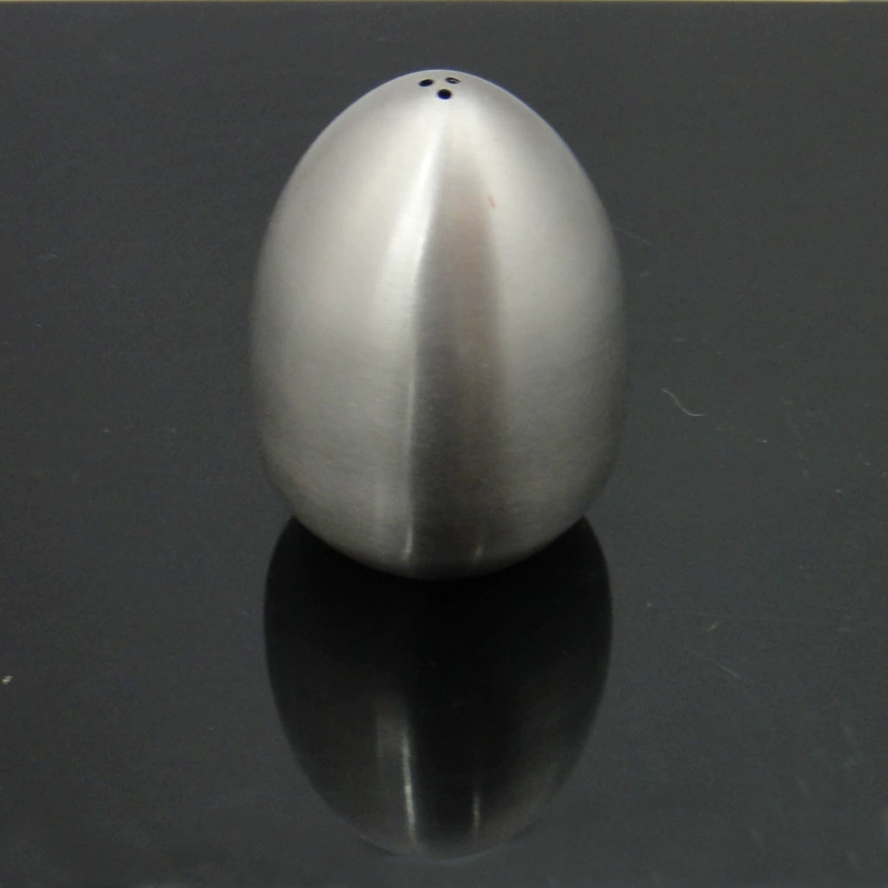 New product listing Creative kitchen products stainless steel egg -shaped pepper jar seasoning bottles seasoning tank