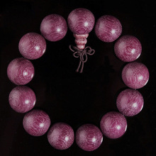 一串珠 巴西紫玫瑰紫心木佛珠男女士手鏈2.0--0.6紫羅蘭手串