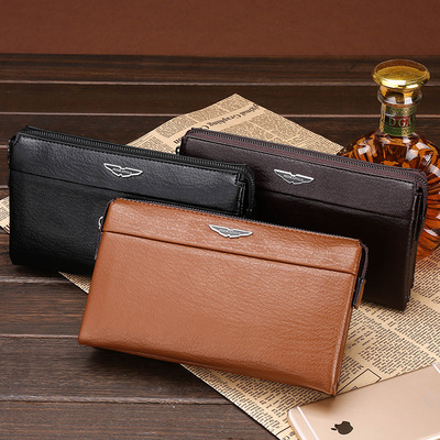 factory wholesale Handbag man business affairs Handbag Waist pack ultra-large capacity zipper Handbag clutch bag On behalf of