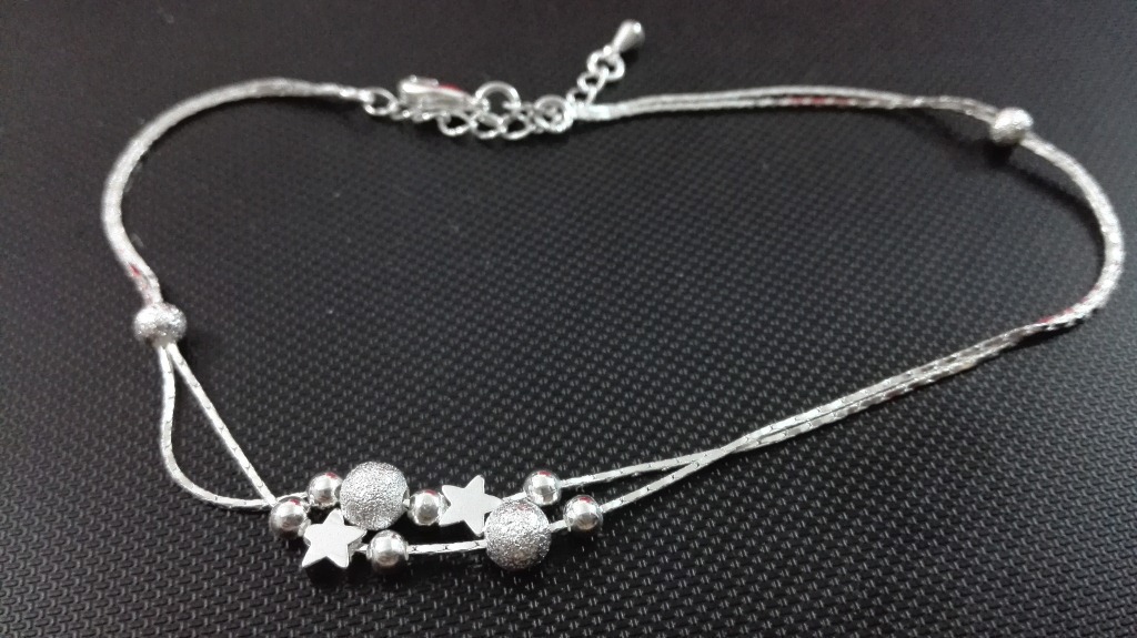 Jin Jia Hua the republic of korea fashion Like a breath of fresh air Jewelry Anklet lovely Five-pointed star Silver Jewelry Anklet