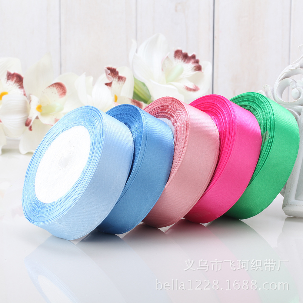4cm吊牌缎带丝带 包装蝴蝶结服装辅料 礼品鲜花烘焙包装彩带批发