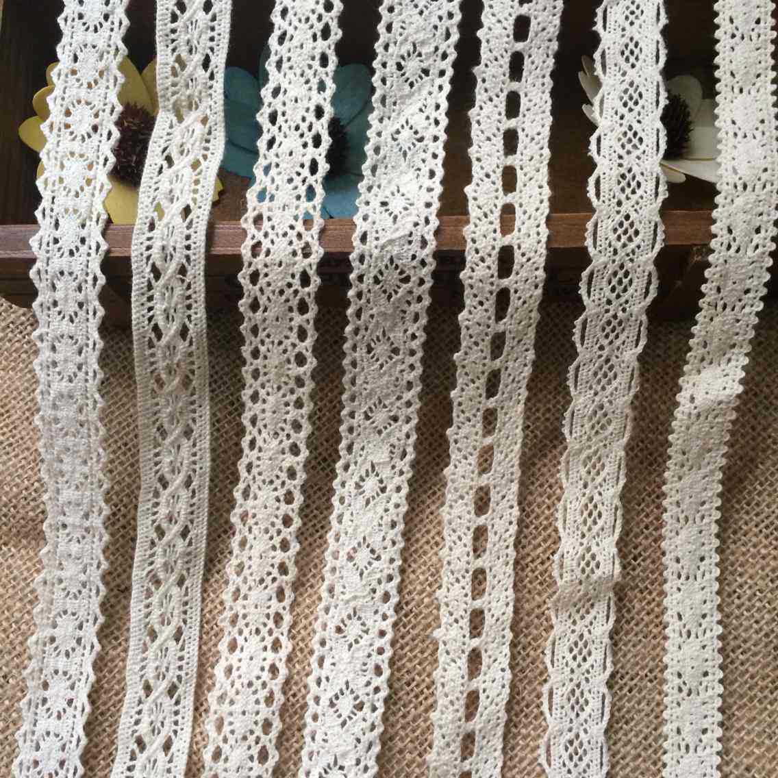 厂家批发 纯棉线镂空条码花边 布艺辅料  两边对称蕾丝鞋子配饰