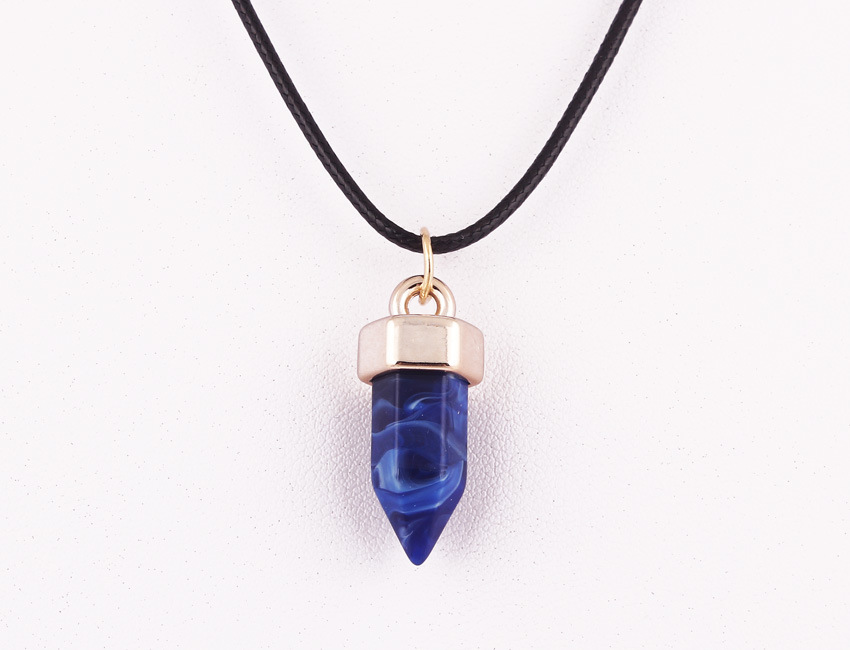 Wholesale Jewelry Basic Modern Style Classic Style Geometric Natural Stone Resin Pendant Necklace display picture 5