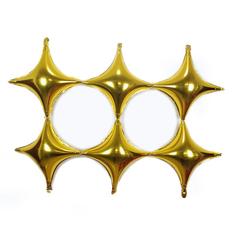 铝小四角星金色