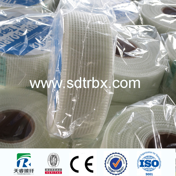 干墙修补胶带 石膏板接缝带 玻纤自粘带 Fiberglass mesh tape