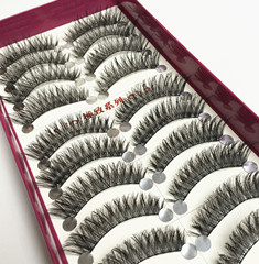 黛妃妍推薦款手工編制c23假睫毛 自然凌亂交叉仿真眼睫毛廠家直銷