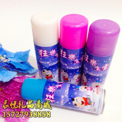 圣诞节喷雪和模版彩色白色雪花喷窗喷婚庆用品喷彩飞雪假雪花批发|ru