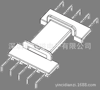 EFD23厂家YC-EFD-2328-1、5+5PSMD螃蟹脚变压器电感线圈骨架
