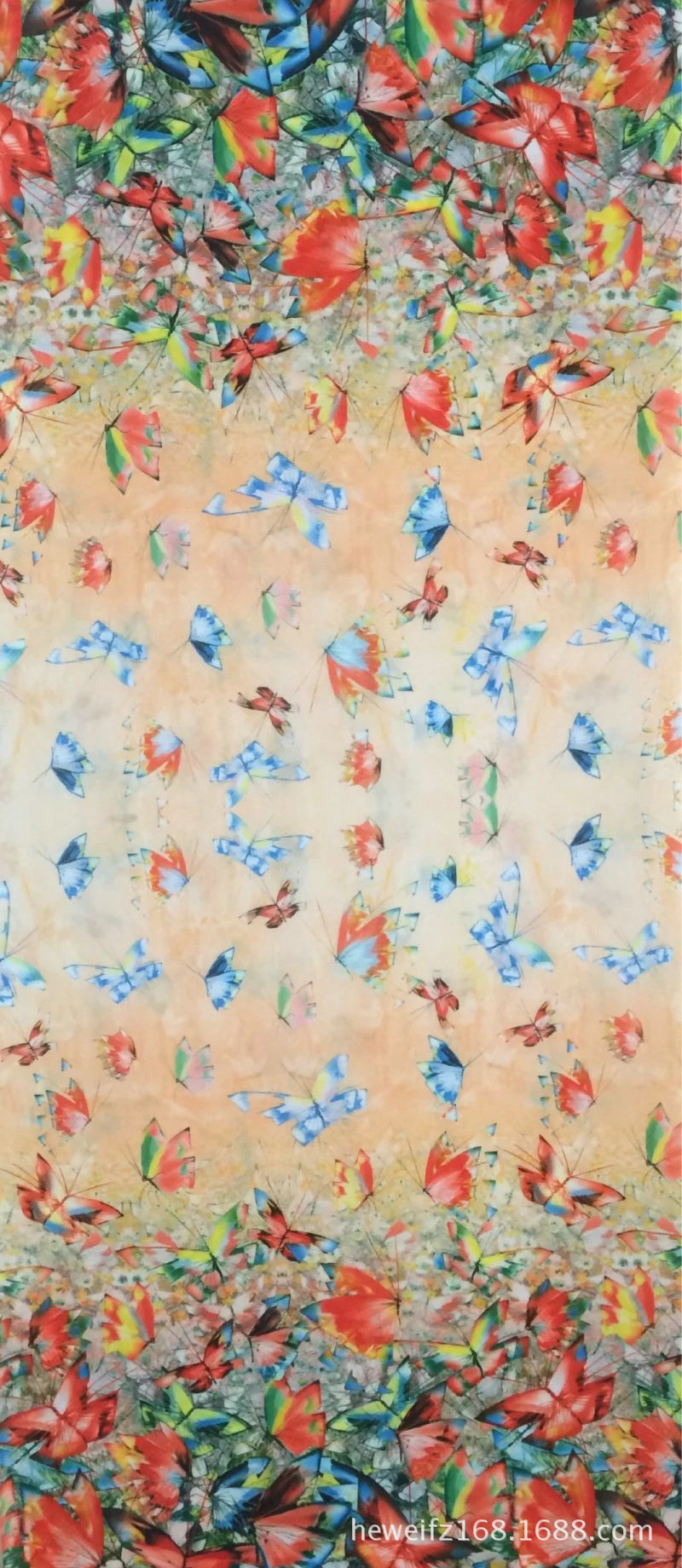 转移印花厂F8693 供应花型加工印花可印雪纺 涤棉 针织等服装面料