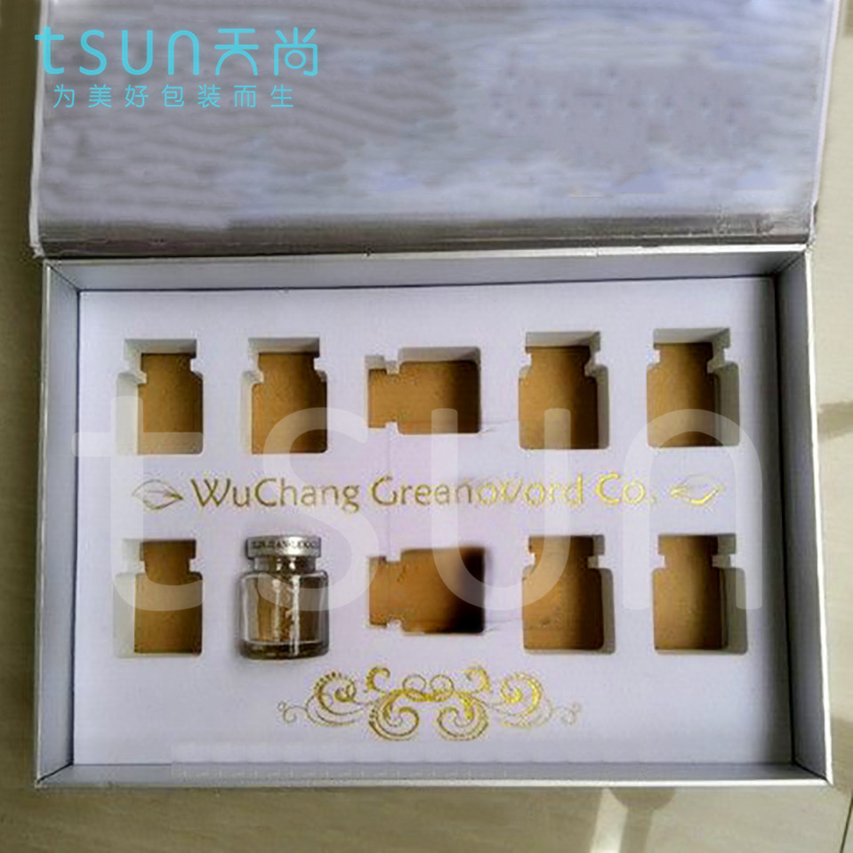 天尚包装供应 精油瓶 化妆品 EVA内衬 贴绒 定制