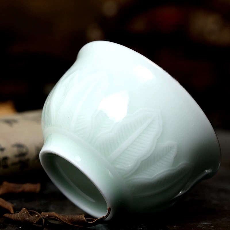 Пластик из керамики чашка для чая кунг-фу из чайного сервиза Celadon керамическая чашка чашка кунг-фу чашка Shadow Cosk - фарфоровая чашка для чая