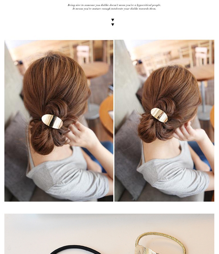 Fashion Simple Metal Hair Rope display picture 4