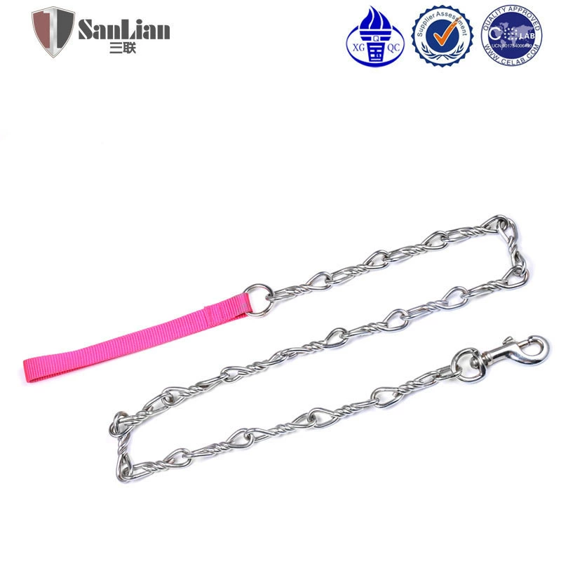 Товары для домашних животных тяговый трос железная цепь оптом 120 см тройной твист узел смешанной партии для собак
