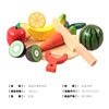 Fruit wooden realistic family toy for cutting for baby, kitchen, set