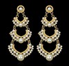 Fashionable earrings from pearl heart-shaped, European style, boho style, wholesale