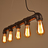 Retro creative coffee ceiling lamp for living room, American style