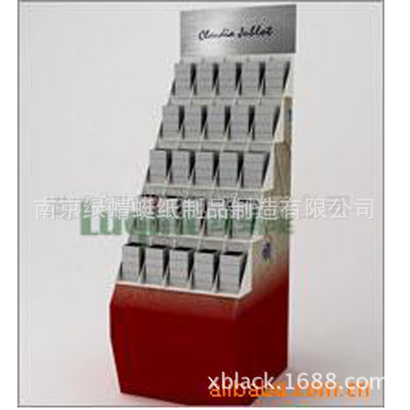 盒装商品纸货架 商场货物纸陈列架 展会纸展架