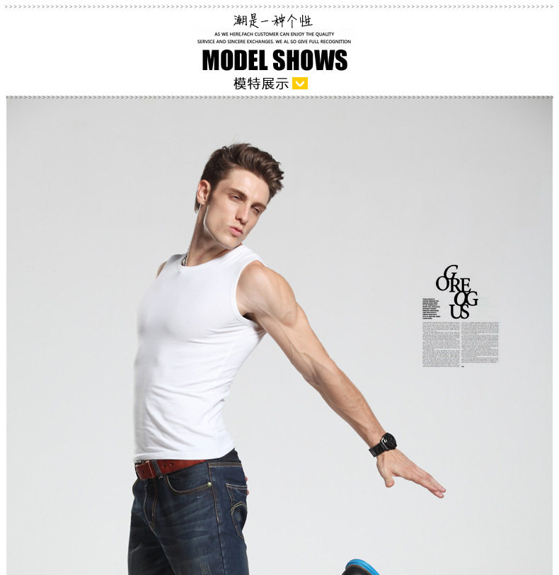 Débardeur homme Cotton vest - Ref 1586859 Image 18