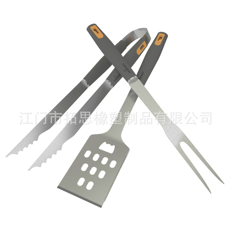 厂家直销热销bbq烧烤工具耐高温烧烤工具食品级不锈钢烧烤三件套