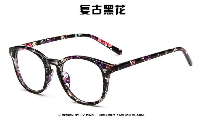 复古黑花