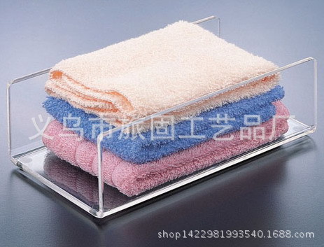 厂家批发定制亚克力毛巾展示托 展示架陈列展示架
