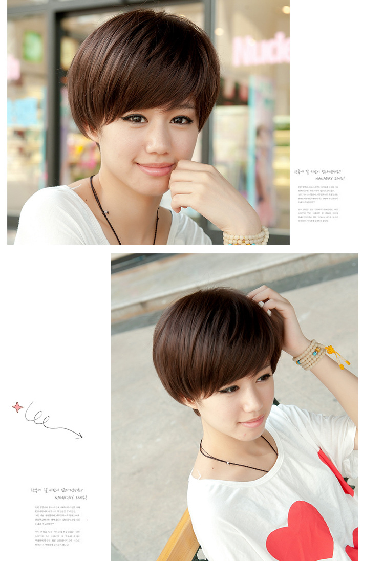 Perruque cheveux raides Court - Ref 2611434 Image 7