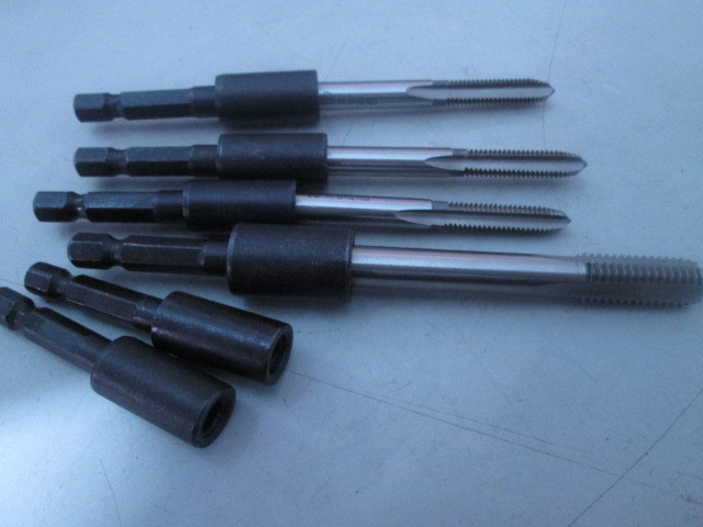 1/4气动丝锥套筒丝攻起子套筒丝锥夹头丝锥丝攻套筒丝锥转换套筒