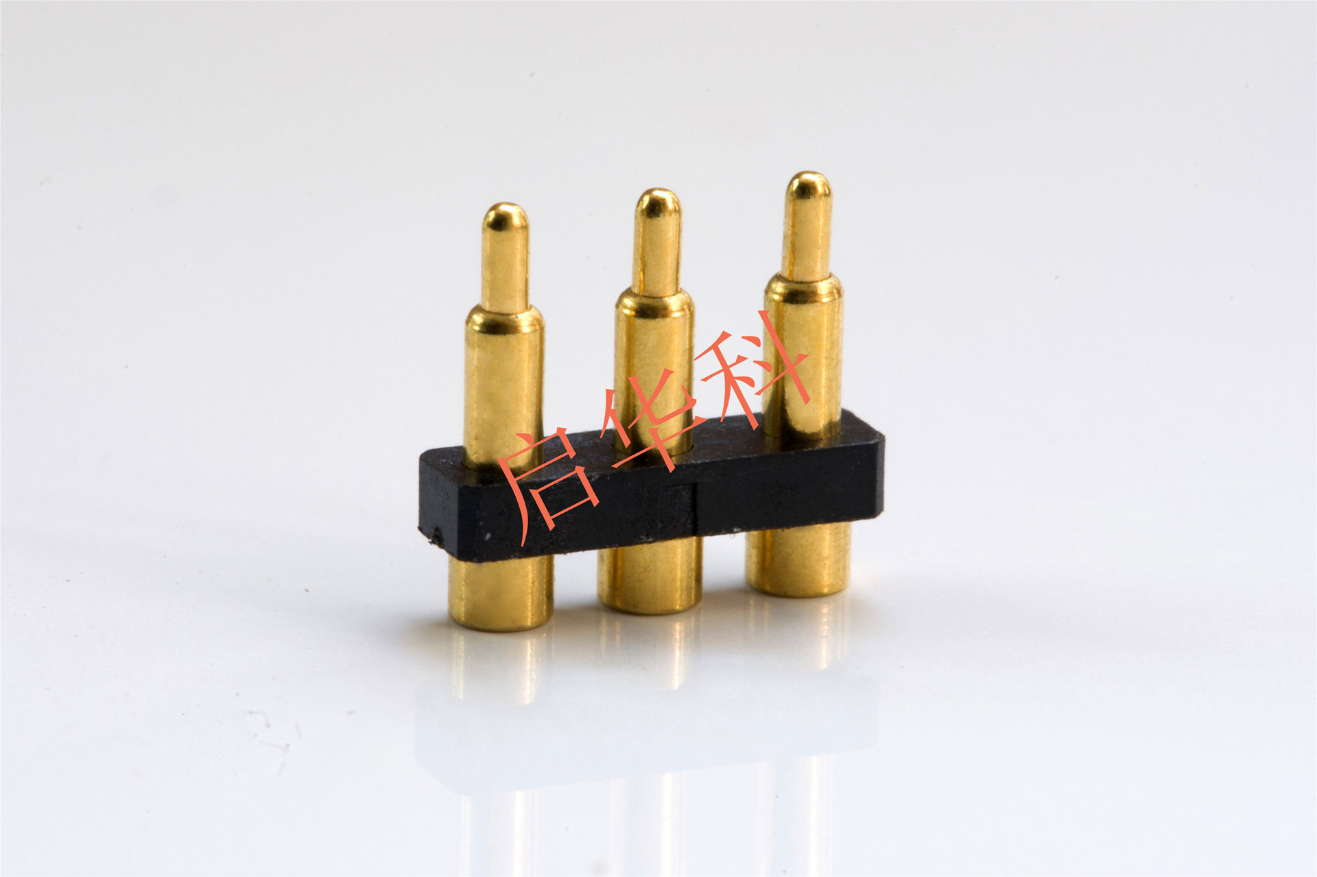 镀金连接器弹簧针 双头pogo pin连接器 pogopin双头弹针