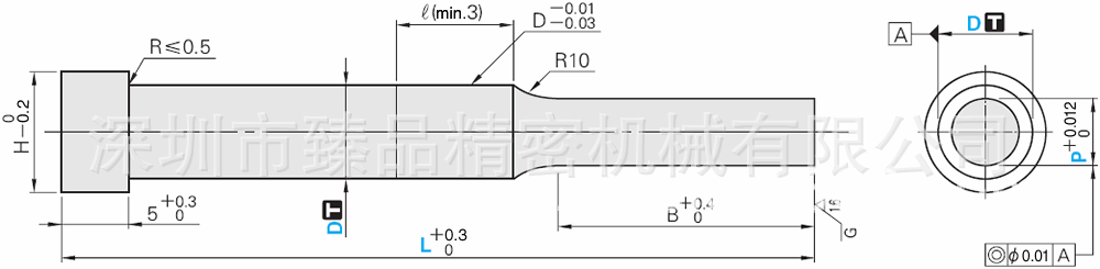 002廠傢直銷沖頭肩型凸模圖