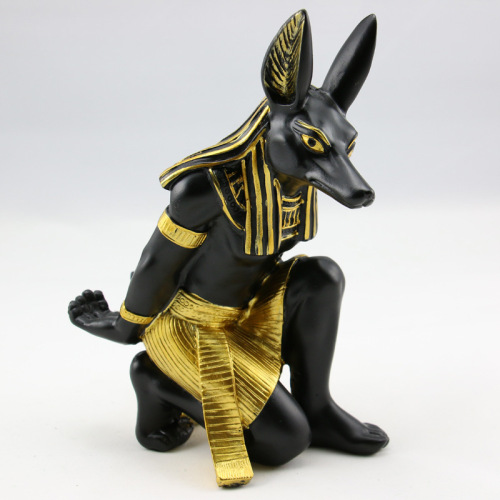 Anubis wine rack European fashion creative wine rack bar wine stand Egyptian handicraft ornaments