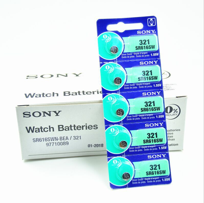 SONY 索尼 纽扣电池 321 SR616SW 1.55V 氧化银电池 手表电池