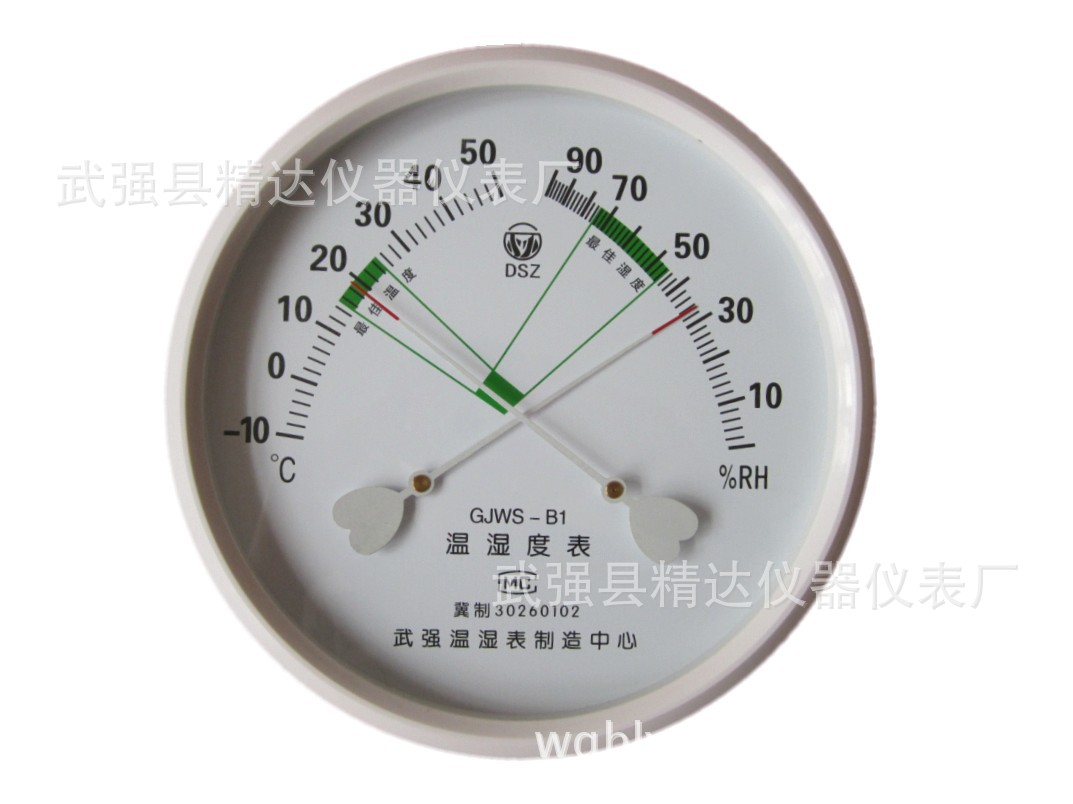GJWS-B1型温湿度计直径200mm 壁挂温湿度计