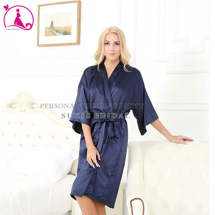 (Cross-border trading), long solid thin sexy bathrobe