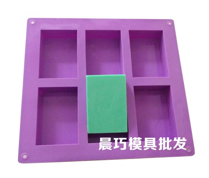 Силиконовая ручная мыло, rectangular soap mold, 8×5.5×2.5см