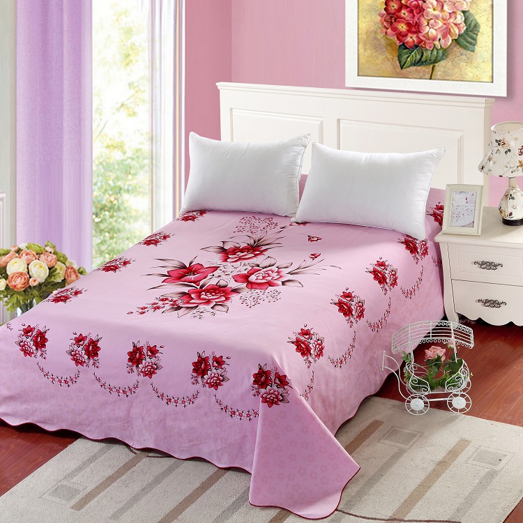 厂家批发 纯棉床单 磨毛印花老式床单 团购批发|ms