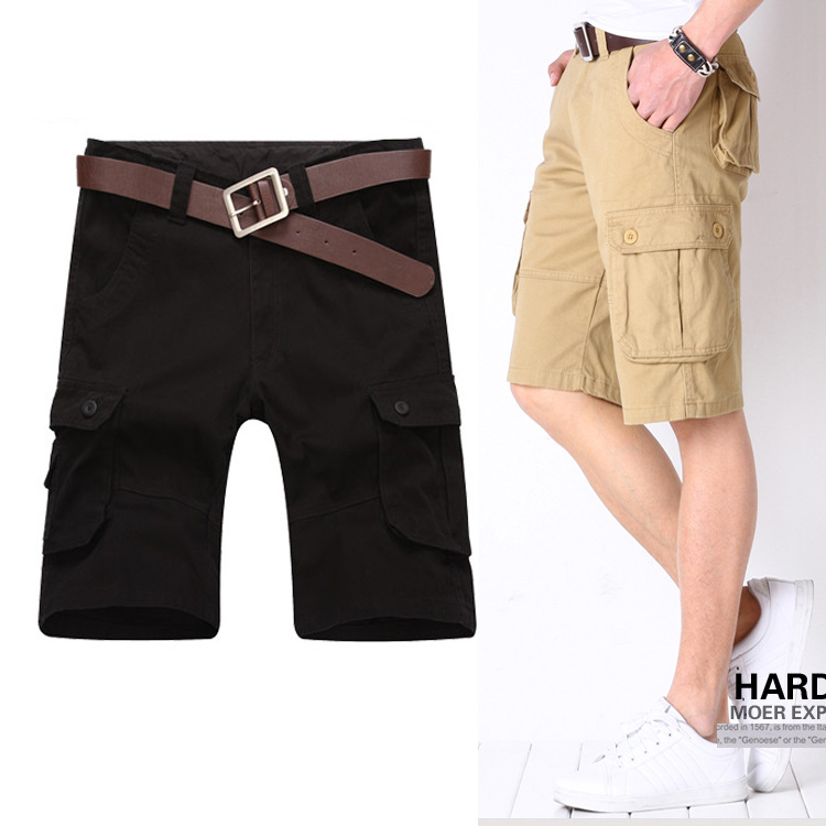 2023多口袋全棉大码宽松休闲男短裤六袋裤五分裤潮流工装风