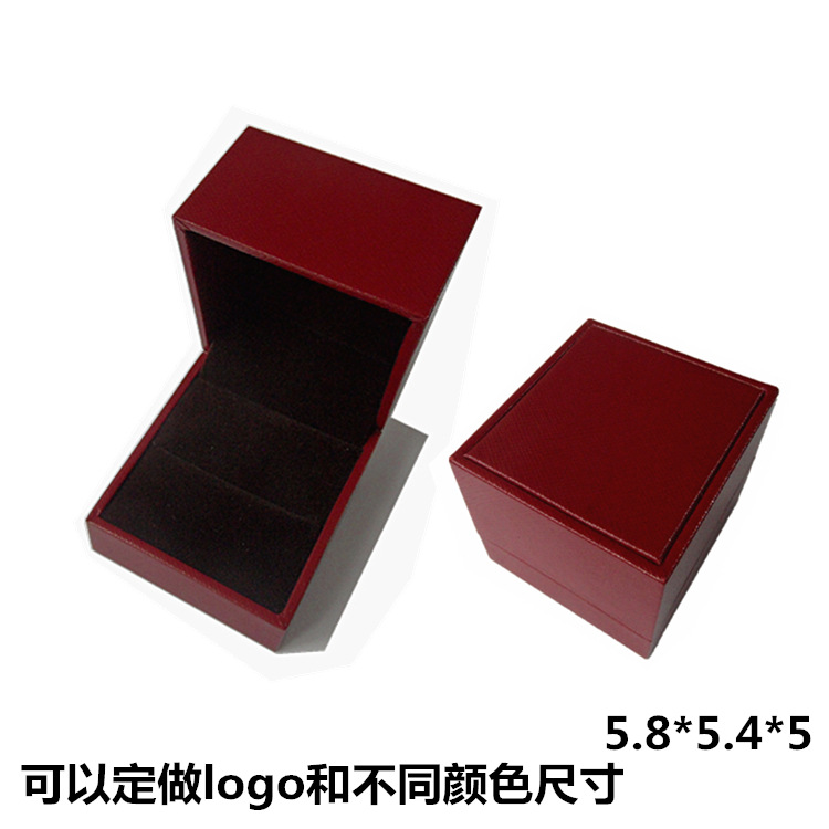 厂家批发斜开口饰品包装首饰盒戒指盒 可制作5.8*5.4*5