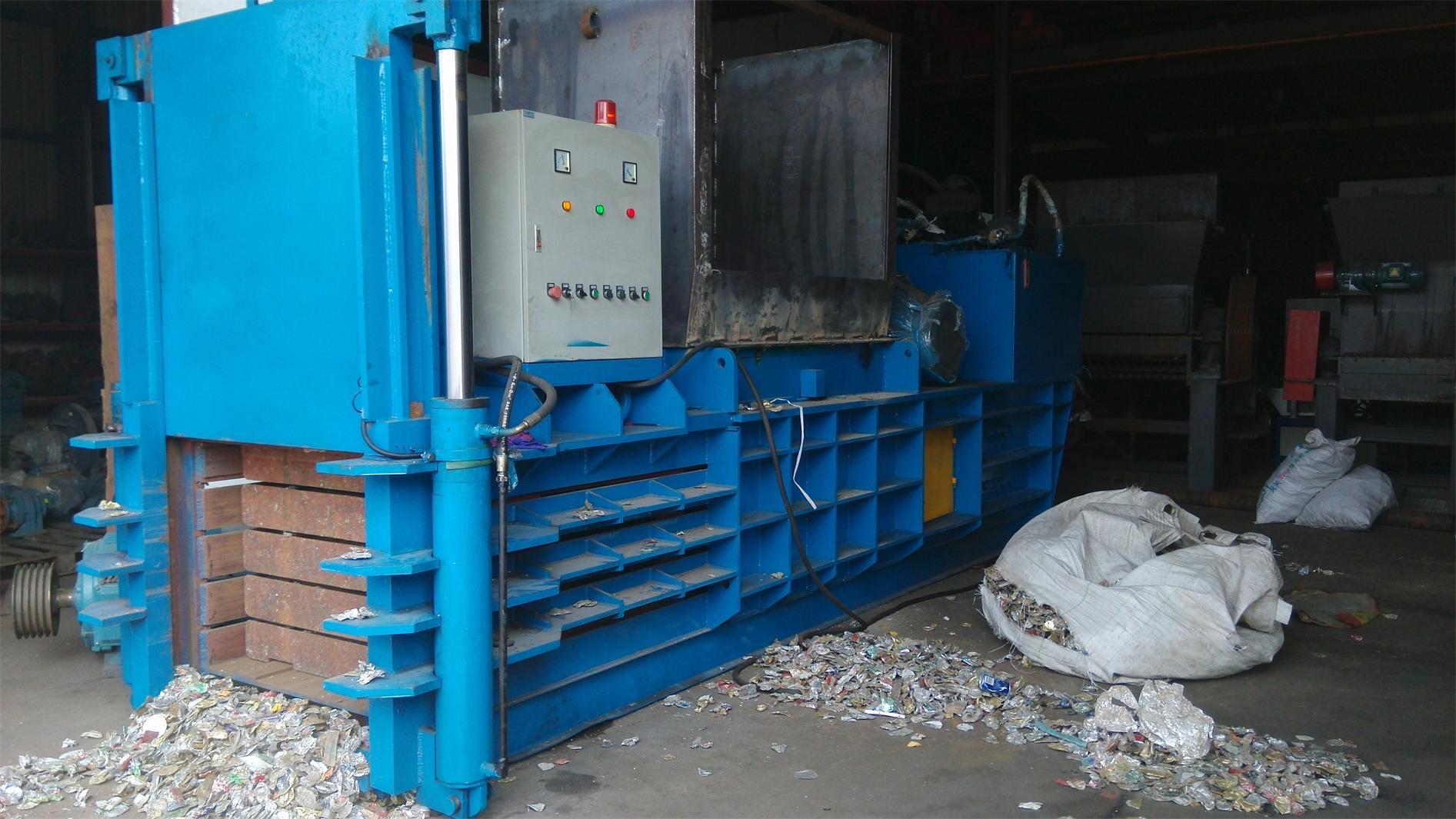 河南郑州 秸秆金属废塑料废纸废品打包机 卧式液压打包机控制柜