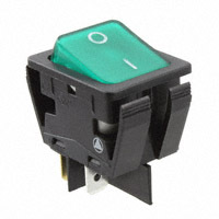 现货ARCOLECTRIC/C6053ALBG3-1197W-B船形开关绿色DPST原装正品