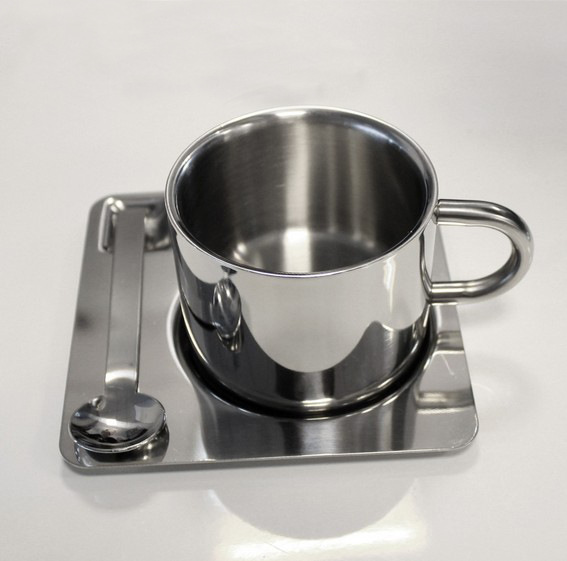Stainless steel Mug suit Hollow heat insulation Water cup European style lovers Cup suit Tea cup