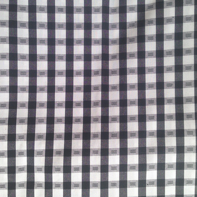 厂家批发 衬衫内衣睡衣供应优质布匹 几何提花服装用料全棉色织布