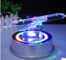 水晶飞机模型 家居摆件创意礼品 水晶工艺品 生日礼物LOGO定做