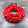 Protective amulet, buckle, pendant, rosary with round beads, accessory, cinnabar, wholesale