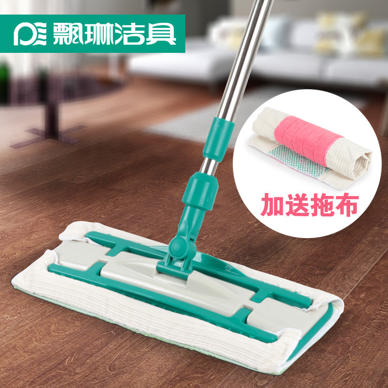 Piolin factory direct micro fiber flat mop 40CM cloth-type pressure solid panel wood floor NECO Nico