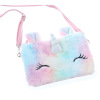 Cartoon one-shoulder bag, square shoulder bag