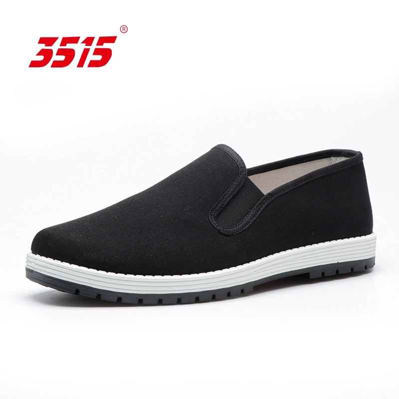 Мужские тканевые туфли Jihua 3515 в старинном стиле Пекина, дышащие, износостойкие, повседневные, с круглым носком, в национальном стиле, оптом, с амортизирующей хлопковой подошвой.