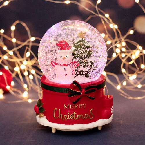 Christmas gift crystal ball music box boyfriend and girlfriend best friend classmate student birthday gift children's hand gift