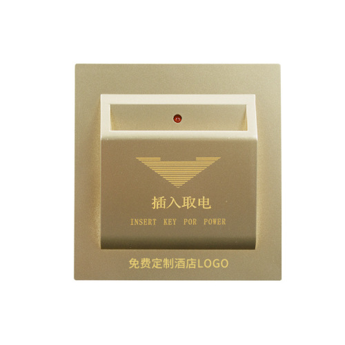 Type 86 induction card power switch panel hotel high and low frequency 40A delay arbitrary card power switch
